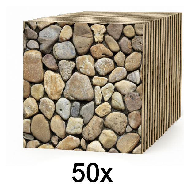 5x 3D tapete v imitaciji kamna (10 kosov) | STONEBLOCKS
