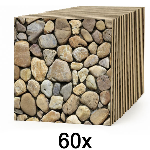 6x 3D tapete v imitaciji kamna (10 kosov) | STONEBLOCKS