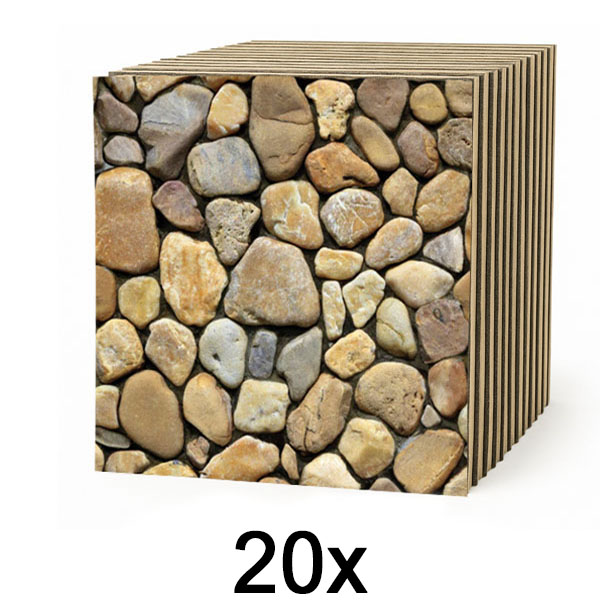 2x 3D tapete v imitaciji kamna (10 kosov) | STONEBLOCKS