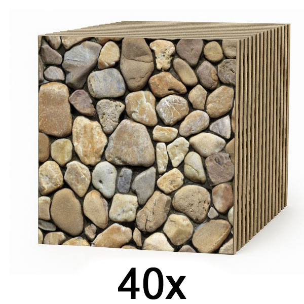 4x 3D tapete v imitaciji kamna (10 kosov) | STONEBLOCKS